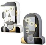  Modern absztrakt arcformájú váza