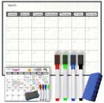  Mágneses Tábla Mágnes Tervező Havi Hűtőnaptár Filctollak (TABLICA MAGNETYCZNA MAGNES PLANER)
