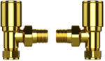 Welland heating Radiátor sarok szelep készlet - 1/2" - MRV-G (arany) (MRV-G-2)