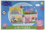 Global Licence Srl Peppa malac 4 az 1 ben Puzzle 12-13-20-24 darabos - Sárga (ev8720029028060-4)