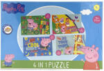 Global Licence Srl Peppa malac 4 az 1 ben Puzzle 12-13-20-24 darabos - Zöld (ev8720029028060-5)