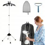  Hordozható Ruhagőzölő Állvány, Összecsukható, Vasalókesztyűvel és Szöszeltávolítóval (TH02250921)