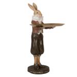 Kreatív Figura nyúl úrfi arany tálcával