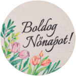 Valex Decor 5db. "Boldog Nőnapot! " feliratos dekor tábla 5cm (GV03-52)