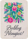 Valex Decor 4db. "Boldog Nőnapot! " feliratos dekor tábla 7 x 5cm (GV04-78)
