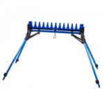 Garbolino Suport lansete Garbolino Kit Silver Base 12 posturi, 4 Picioare XXL 70-100cm Anti-Vant (50130GOMEH3410-12B) Suport lanseta