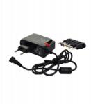 Solight univerzális hálózati adapter 600mA, stabilizált, cserélhető csatlakozók