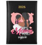 FunnyCase Könyvnaptár A5 2026 Fekete Ajándék Anyának Kedvenc Elfoglaltságom (Kalendarz 2026 Czarny Moje Ulubione Zajęcie)