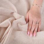 Markizeta Mirella Szalagfüggöny, 145x245cm, nude/bordó (MAR_79450)