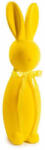 Decorer Figurina Iepuras Paste catifea galbena cm 19 x 22 x 68 H (A54.49.24)