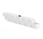 Kinderauto Bariera modulara delimitare traseu karting, piste sau parcari, HDPE, umplere cu apa, anti-impact, rezistenta UV, interior exterior 100x12x18 cm, alb