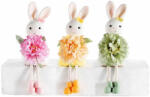Decorer Set 3 figurine Iepurasi Paste textil multicolor 5x6x13 H (A16.19.47)