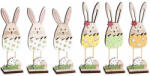 Decorer Set 6 decoratiuni Paste lemn multicolor 4 x 3, 5 x 14, 5 H (A51.58.99)