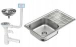 myQ Len Dekor egymedencés acél mosogató+ Szifon (MUM11S9BS)