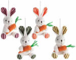Decorer Set 4 figurine Iepurasi Paste textil multicolor 6x7x15 H (A16.19.78)
