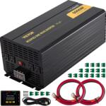 VEVOR Invertor auto VEVOR GYM-5000W 5000W 12V DC la 120V AC telecomanda LCD protectii multiple (ZXNB5KW12-120)