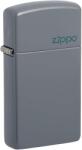 Zippo Brichetă Zippo Slim Flat Grey Zippo Logo 49527ZL 479527ZL Bricheta