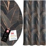  Kész Függöny 140x230 Béka Szalagon 230cm grafitszürke (zasłona gotowa na żabki Soovi Home)