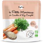 Popote Mancare cu morcovi si orez brun 8-10 luni Bio, 190g, Popote