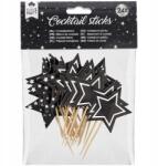 Cool Party Fogpiszkáló Pálcika Cool Party 8, 5 cm 24 db Fa Fekete-ezüst (2557902)