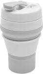 NEW BABY Cupa pliabilă din silicon 350 ml 2în1 New Baby gri