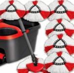 Vileda Forgó Felmosó Utántöltő Készlet 6db Nedvszívó Univerzális Tartós 35cm (WKŁAD DO MOPA OBROTOWEGO)