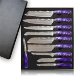 HARAHU Set cuțite de bucătărie KN-13830 - 10 buc / Mov KP13830