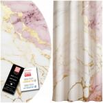  Béka Kész Függöny 140x270 Szalagos Függöny 270cm márványos (zasłona gotowa na żabki 270cm Soovi Home)