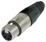 Neutrik Conector Neutrik NC4FX mama pentru cablu cu 4 poli, cu carcasă din nichel și contacte din argint (NC4FX)