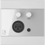 AUDAC Panou de perete ARES5A - Microfon & intrare linie - 80 x 80 mm - ALB (WP205W)