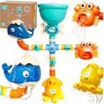 MEMFLOW Fürdőjáték Kád Gyerekeknek Esőztető Szökőkút Túlfolyó Csaptelep (ZABAWKA DO WANNY DLA DZIECI DO ZABAWY KRANIK)