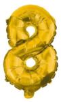 Procos Party Arany Gold mini 8-as szám fólia lufi 33 cm (PNN89649)