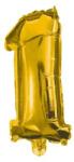 Procos Party Arany Gold mini 1-es szám fólia lufi 33 cm (PNN89642)