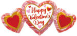 Amscan Happy Valentine's Day Trio fólia lufi 86 cm (DPA4231401) - kiskincsek