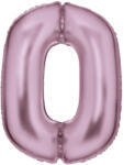 Amscan Rózsaszín Lustre Pastel Pink 0-ás szám fólia lufi 86 cm (DPA9917322) - kiskincsek