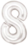 Amscan Fehér Lustre White 8-as szám fólia lufi 86 cm (DPA9917300) - kiskincsek