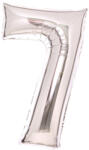 Amscan Ezüst Silver 7-es szám fólia lufi 66 cm (DPA9913232)