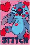 Global Licence Srl Disney Stitch polár takaró - 100 x 150 cm - rózsaszín