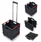 Kistenberg Cart T összecsukható gurulós tárolókocsi, fekete (5905197477824)