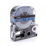 Compatibil Epson LK-2LBP, SC6BW, 6mm x 9m, text negru / fundal albastru, banda compatibila (LKSC6BW)