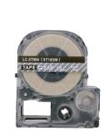 Compatibil Epson LC-4TWN, ST18SW, 18mm x 8m, text alb / fundal transparent, banda compatibila (LCST18SW)