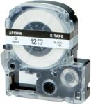 Compatibil Epson LK-4TBN, ST12KW, C53S654408, 12mm x 9m, text negru / fundal transparent, banda compatibila (LKST12KW)