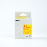 Compatibil Epson LK-7YRN, SC36YR, 36mm x 9m, text rosu / fundal galben, banda compatibila (LKSC36YR)