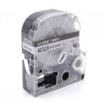 Compatibil Epson LC-2SBE, SM6X, 6mm x 8m, text negru / mat fundal argintiu, banda compatibila (EPLCSM6X)