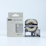Compatibil Epson LK-2TWN, ST6SW, 6mm x 9m, text alb / fundal transparent, banda compatibila (LKST6SW)