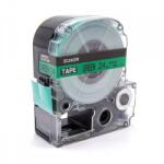 Compatibil Epson LK-6GBP, SC24GW, 24mm x 9m, text negru / fundal verde, banda compatibila (LKSC24GW)