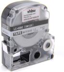 Compatibil Epson LK-4SBM, SM12X, C53S654019, 12mm x 9m, text negru / mat fundal argintiu, banda compatibila (LKSM12X)