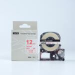 Compatibil Epson LK-4TRN, ST12RW, 12mm x 9m, text rosu / fundal transparent, banda compatibila (LKST12RW)