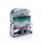 Compatibil Epson LK-2GBP, SC6GW, 6mm x 9m, text negru / fundal verde, banda compatibila (LKSC6GW)