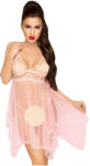 Penthouse Naughty Doll - csipke ruha és tanga (pink) - szexaruhaz - 4 599 Ft